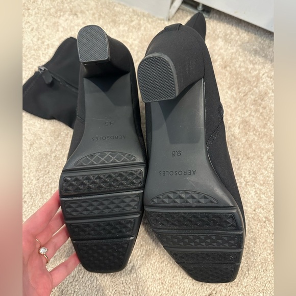 Aerosoles Black Synthetic Cinnamon Booties size 9.5 - Picture 5 of 6